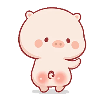 🍑 emoji piggymengmeng @stickieri Telegram sticker 9 of 117