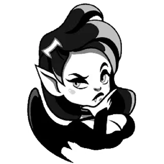 🖤 emoji lady vampire Telegram sticker 8 of 17