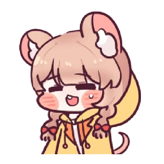 😅 emoji @Tikelin Chu Chu Ratty Telegram sticker 17 of 24
