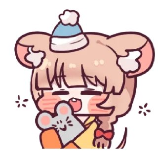 🛏 emoji @Tikelin Chu Chu Ratty Telegram sticker 24 of 24