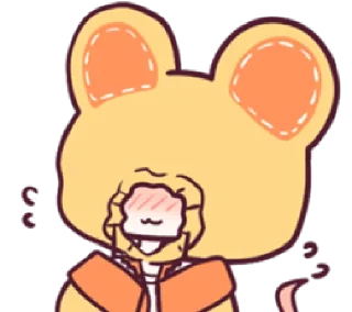 😶 emoji chu chu ratty | @cutestickers4you Telegram sticker 5 of 24