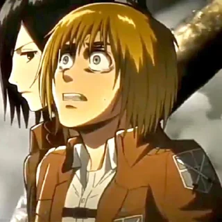 🩰 emoji Armin arlert || by : @stickerrpwxsn Telegram sticker 16 of 35