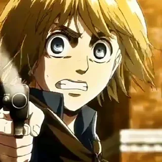 🩰 emoji Armin arlert || by : @stickerrpwxsn Telegram sticker 5 of 35