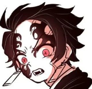 Sticker from Iblis tanjiro