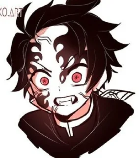 Sticker from Iblis tanjiro