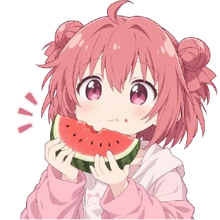 🍉 emoji 赤座あかり Telegram sticker 12 of 52