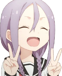 ✌ emoji Soredemo Ayumu wa Yosetekuru @Y2LAB Telegram sticker 8 of 32