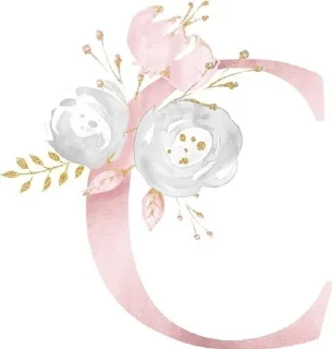 Sticker from Rose gold font aesthetic