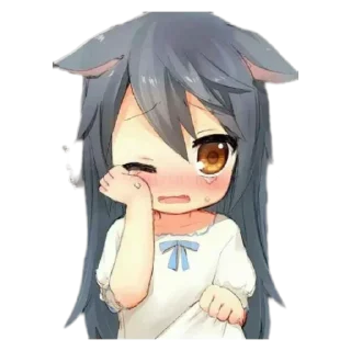 😭 emoji Cute lolis❤️ Telegram sticker 23 of 43