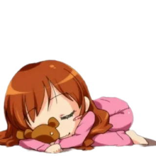 😴 emoji Cute lolis❤️ Telegram sticker 12 of 43