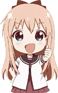 👍 emoji @nicololi • YURU YURI • @Kaizoku Telegram sticker 6 of 11