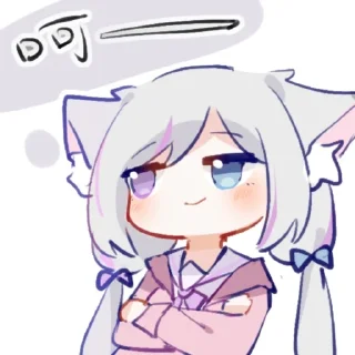 ⚪️ emoji 留清月 Telegram sticker 8 of 10