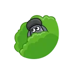 👋 emoji Black Shaun @Stickersey Telegram sticker 5 of 24