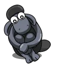🙄 emoji Black Shaun @Stickersey Telegram sticker 14 of 24