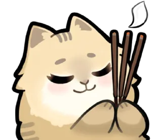 ⭐ emoji ruru and 3 cats @stickieri Telegram sticker 20 of 108