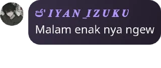 Sticker from ජ' 𝑰 𝒀 𝑨 𝑵 _𝑰 𝒁 𝑼 𝑲 𝑼's sticker kang pack