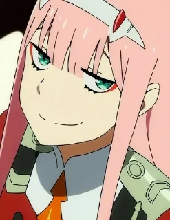 😏 emoji Zero two Telegram sticker 14 of 42