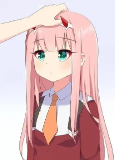 ☺️ emoji Zero two Telegram sticker 9 of 42