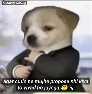 🌟 emoji Pudding_005 's Vivad ho jayega Telegram sticker 12 of 35