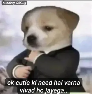 🌟 emoji Pudding_005 's Vivad ho jayega Telegram sticker 8 of 35