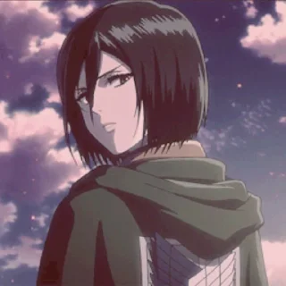 💗 emoji Mikasa ackerman @TikelAnimeXixixi Telegram sticker 18 of 35