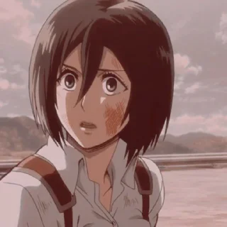💗 emoji Mikasa ackerman @TikelAnimeXixixi Telegram sticker 8 of 35