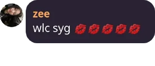 💋 emoji kiyutiezz zee Telegram sticker 22 of 78