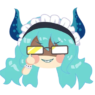 😈 emoji Mirror Stickers By@TamamoNoMaeOfficial Telegram sticker 20 of 48