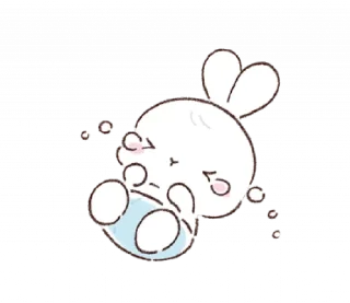 🐰 emoji 소중한 ⸻ @stikie's  ౨ৎ  @pacii Telegram sticker 20 of 40