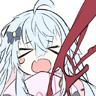 🍷 emoji かぐらなな大爆発 Telegram sticker 7 of 27