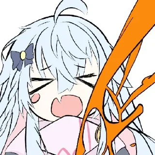 🍊 emoji かぐらなな大爆発 Telegram sticker 9 of 27