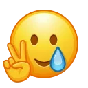 🥲 emoji Crazy Emojis Telegram sticker 7 of 66