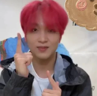 ❤️‍🔥 emoji haechan rambut merah pacar @sungchanjeokng Telegram sticker 18 of 32