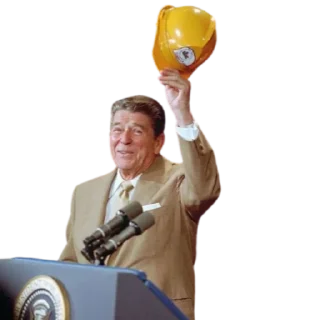 👒 emoji Ronald Reagan : @Hototristan Telegram sticker 18 of 51