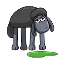 🤮 emoji Black Shaun @Stickersey Telegram sticker 11 of 24