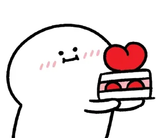 ⚪️ emoji love blob | @phstickerpackganern Telegram sticker 22 of 85