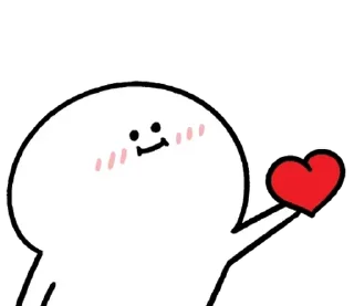 ⚪️ emoji love blob | @phstickerpackganern Telegram sticker 9 of 85