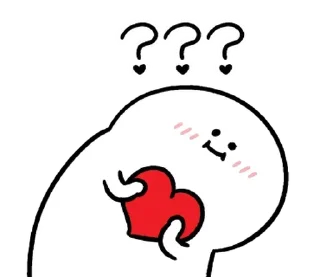 ⚪️ emoji love blob | @phstickerpackganern Telegram sticker 16 of 85
