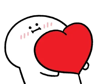 ⚪️ emoji love blob | @phstickerpackganern Telegram sticker 10 of 85