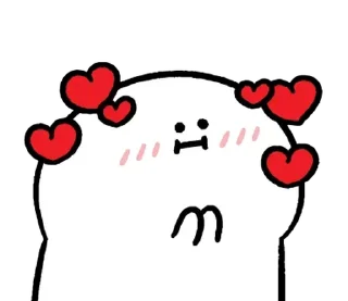 ⚪️ emoji love blob | @phstickerpackganern Telegram sticker 24 of 85