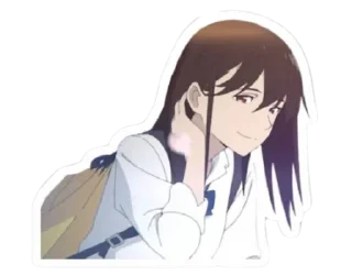 😍 emoji @animestickerchannel I want to eat your pancreas Telegram sticker 10 of 50