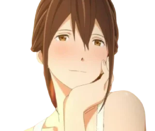 😘 emoji @animestickerchannel I want to eat your pancreas Telegram sticker 15 of 50
