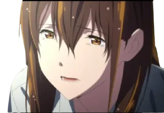 😭 emoji @animestickerchannel I want to eat your pancreas Telegram sticker 8 of 50