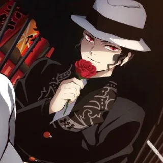 🎩 emoji @stikeranimex kibutsuji Telegram sticker 6 of 15