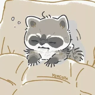 🦝 emoji Baby Raccoon by @lethonomia Telegram sticker 21 of 85