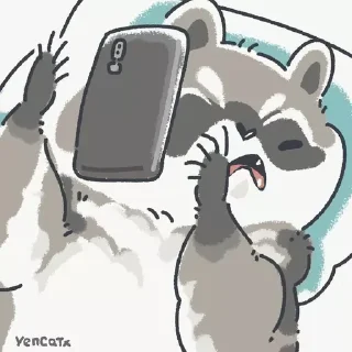 🦝 emoji Baby Raccoon by @lethonomia Telegram sticker 19 of 85