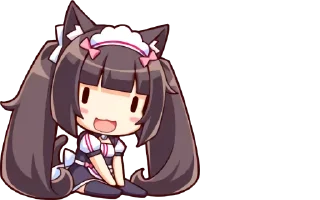 😀 emoji Nekopara Mini Stickers Telegram sticker 7 of 10