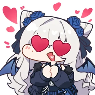 😍 emoji 東雪蓮 @zhaxia_cn Telegram sticker 9 of 16