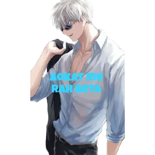 ✋ emoji Gojo satoru Telegram sticker 15 of 24