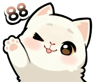 ⭐ emoji ruru and 3 cats @stickieri Telegram sticker 7 of 108